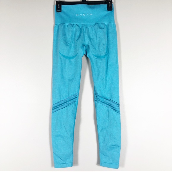 NVGTN Sky Blue Seamless Leggings - Picture 2 of 4